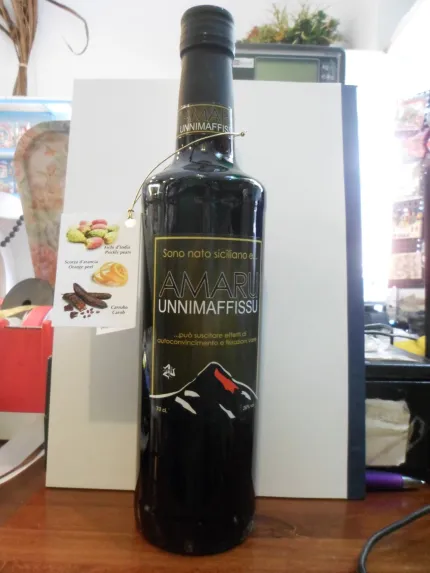 amaro siciliano amaru unnimaffissu 70 cl 26%
