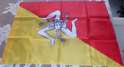 bandiera flag siciliana trinacria 140X100