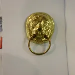 accessorio coffa testa di leone ottone piccolo