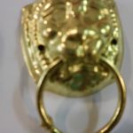 accessorio coffa testa di leone ottone medio