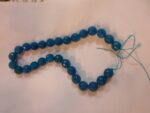 filo 28 perle ametista azzurro scuro collane orecchini bracciali