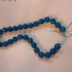 filo 28 perle ametista azzurro scuro collane orecchini bracciali