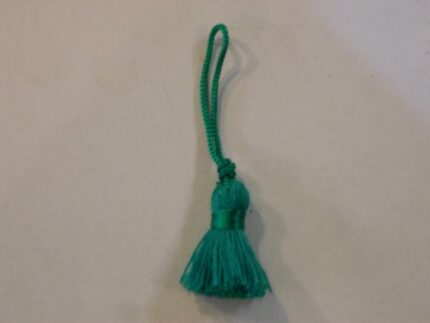 fiocchetto piccolo verde per borse coffe orecchini 3,5cm