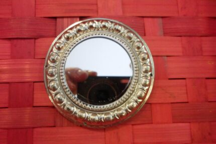 specchietto per coffa siciliana grande nichelato cm 6,5