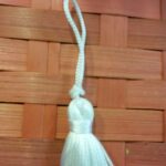 fiocchetto piccolo bianco per borse o coffe 3 cm