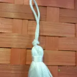 fiocchetto piccolo bianco per borse o coffe 3 cm
