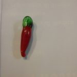 peperoncino orecchini 3,5 cm circa