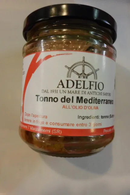 TONNO DEL MEDITERRANEO ALL'OLIO DI OLIVA 200 G.