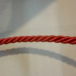 cordoncino coffa borse o vestiti 1 metro rosso