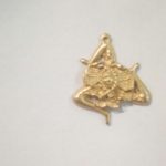 Una ruota singola decorazione borsa collana dipinta a mano vari colori