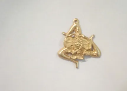 Una ruota singola decorazione borsa collana dipinta a mano vari colori