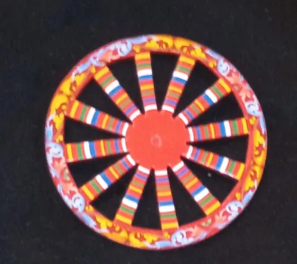 Ruota di carretto 12cm decorazione coffe borse