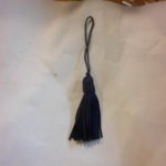 fiocchetto blu per borse coffe orecchini 5 cm