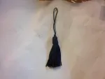 fiocchetto blu per borse coffe orecchini 5 cm