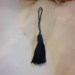 fiocchetto blu per borse coffe orecchini 5 cm