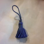 fiocchetto blu per borse coffe orecchini 3,5 cm