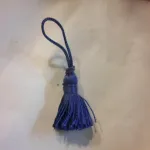 fiocchetto blu per borse coffe orecchini 3,5 cm