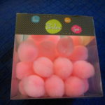Scatola 25 Pon pon rosa per borse