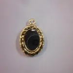 specchietto per coffa siciliana medio dorato ovale