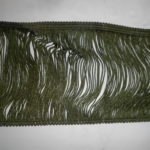 bordura frangia verde militare borsa coffa 1 metro