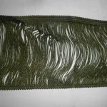 bordura frangia verde militare borsa coffa 1 metro