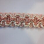 frangetta organza rosa 1 metro