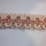 frangetta organza rosa 1 metro