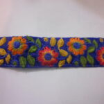 bordura blu e multicolor coffa