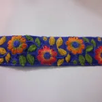 bordura blu e multicolor coffa