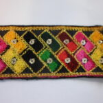 bordura coffa nera e multicolor 1 m
