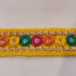 bordura coffa multicolor gialla 90 cm