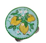 Tamburello Siciliano Dipinto a Mano Limoni
