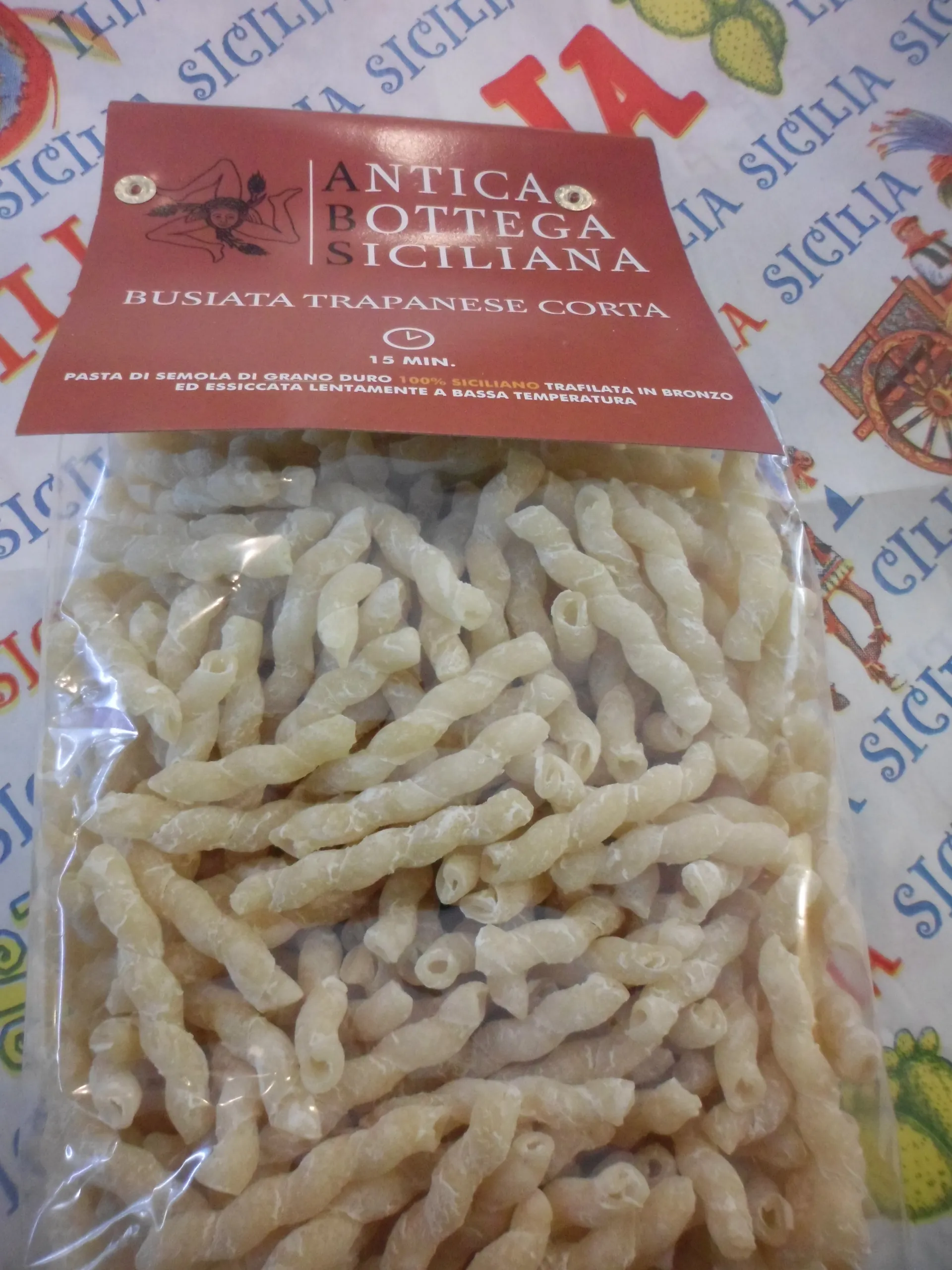 SAM_3289 Busiata Trapanese Lunga Pasta Siciliana 500 g - immagine 1