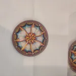 Decorazione siciliana a forma di ruota 10 cm