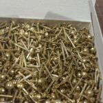 Chiodino con alette bloccaspecchietto oro