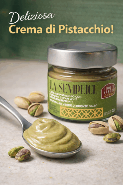 Crema di pistacchio con pistacchio verde di Bronte d.o.p. 65% 90g