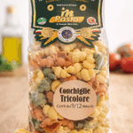 Pasta italiana artigianale conchiglie tricolore 500 g