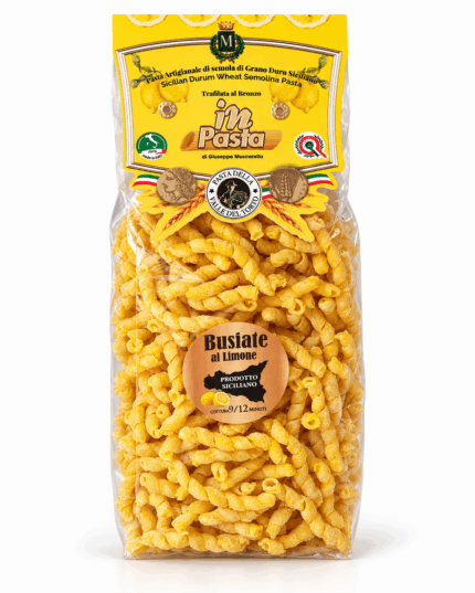 Confezione Busiate al Limone In Pasta 500 g vista frontale