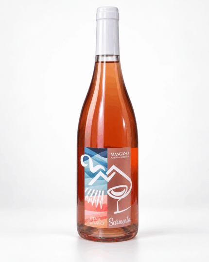 Bottiglia di vino Sarmenta Etna Rosato Azienda Agricola Mangano