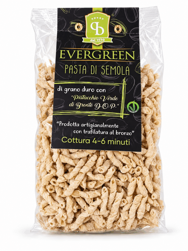 Pasta con Pistacchio Verde di Bronte DOP Evergreen 500 g Confezione