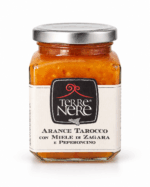 Marmellata di arance Tarocco con miele di zagara e peperoncino Terre Nere 240 g Barattolo